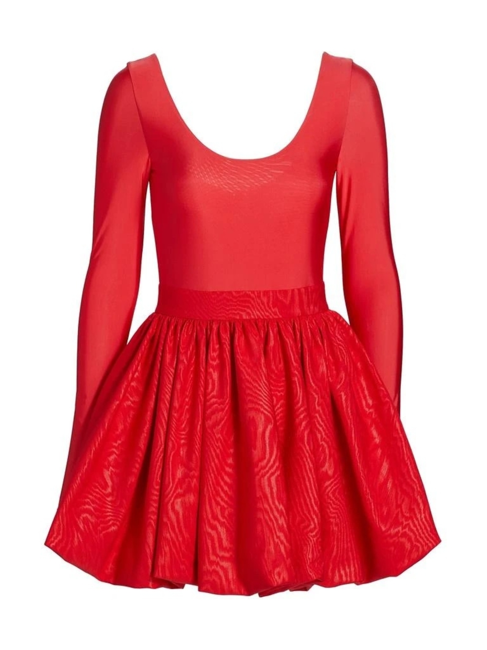 Alice + Olivia Women's Chara Bubble Hem Minidress Size 14, Red, Pockets